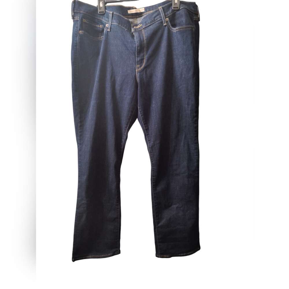 Levi's Women's Classic Straight Jeans Plus Size 20 Blue Denim